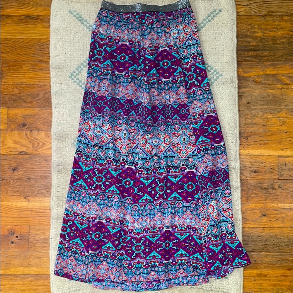 Bohemian Multicolor Maxi Skirt
